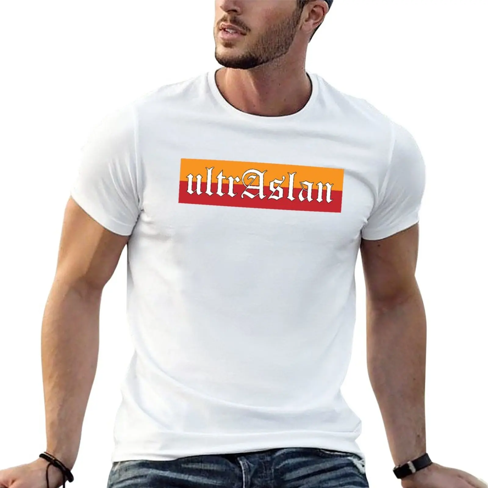 Футболка ultrAslan, индивидуальный дизайн, собственный принт животных для мальчиков, облегающие футболки для мужчин