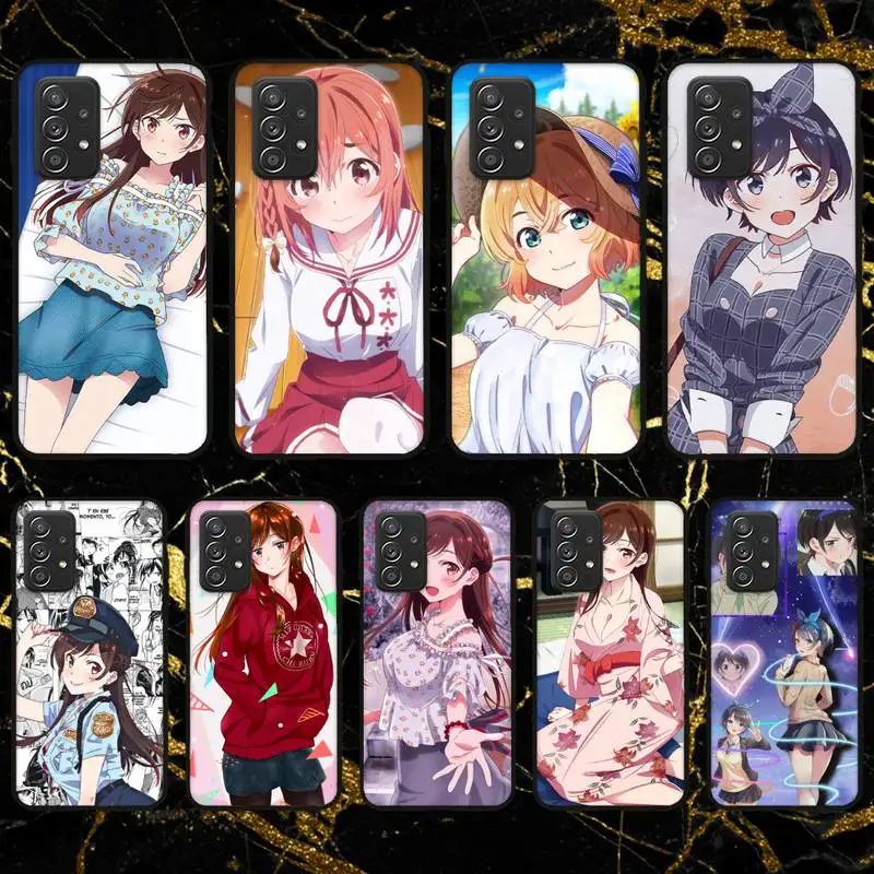 Чехол для телефона kanojo okarishimasu Anime girl для Samsung Galaxy S10 S20 S21 Note10 20Plus Ultra Shell