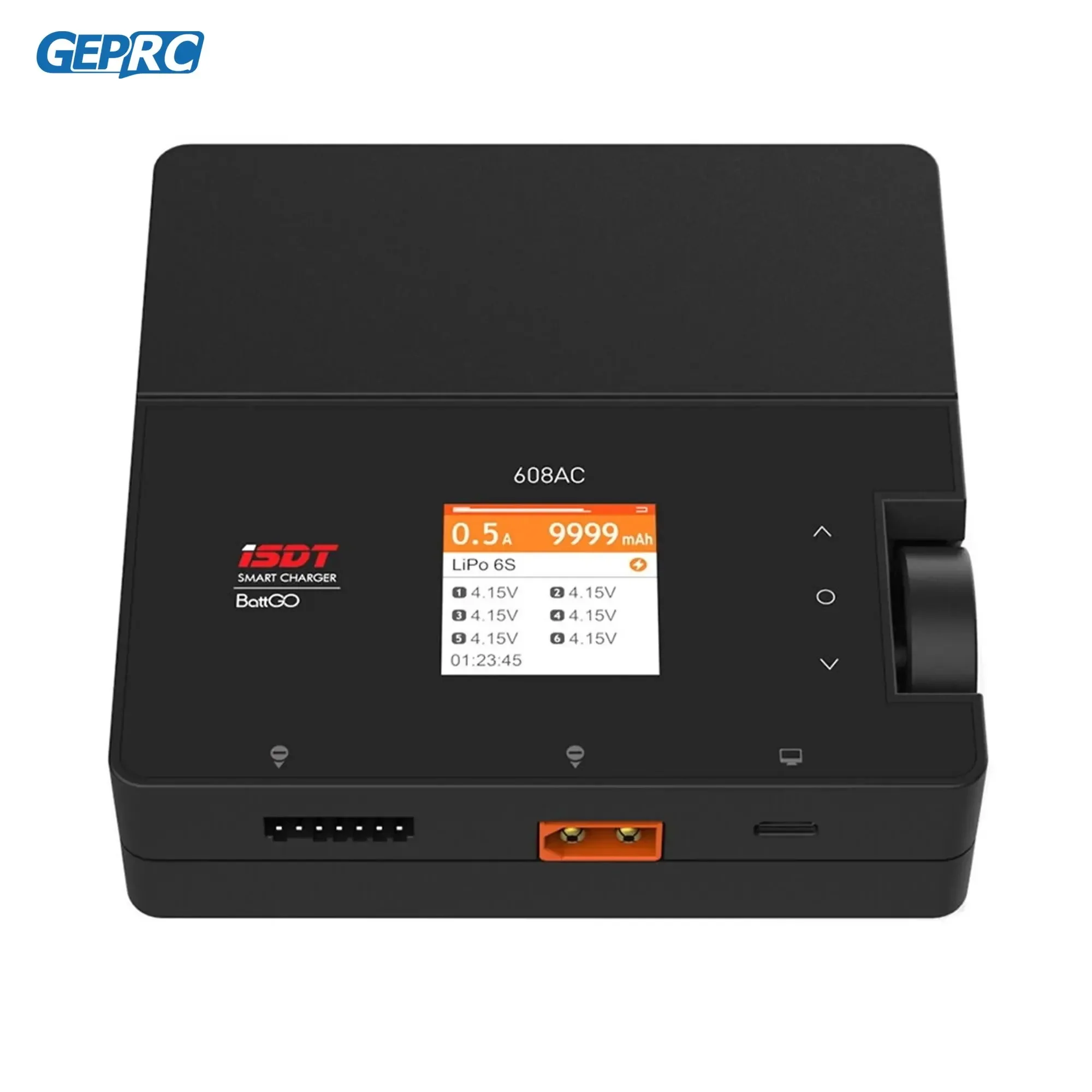 Фото GEPRC ISDT 608AC 200 Вт 8A BattGo умное зарядное устройство полностью заряженный зуммер костюм для RC FPV квадрокоптера серии Tinygo дрон №4