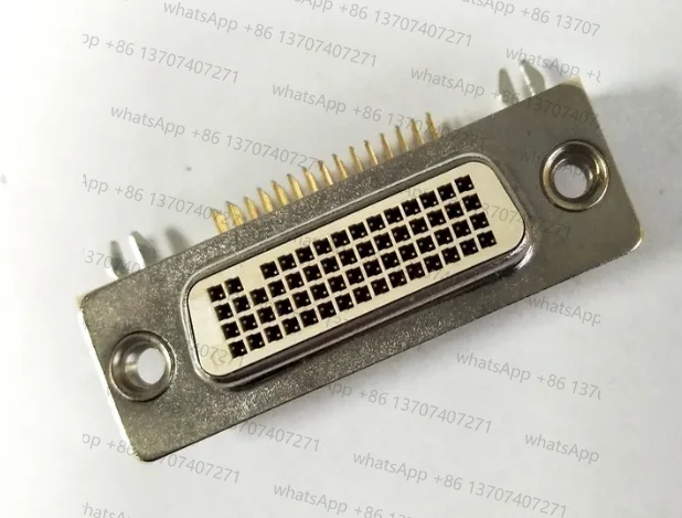 Фото DMS DVI 60PIN 59PIN Женское основание Позолоченное колено 90 градусов изогнутый штифт DVI-60PIN DVI-59PIN Разъем 70928-2002 709282002 D-SUB LFH №5