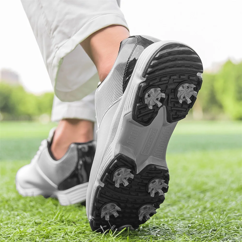 Фото New Golf Shoes Men Golf Sneakers Outdoor Gym Shoes Golfers Anit Slip Walking Footwears №3