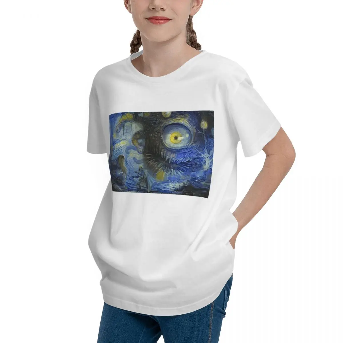 Простая футболка с коротким рукавом Teeanger от Baldur S Gate In Starry Night crewneck, высококачественные футболки для мальчиков и подростков