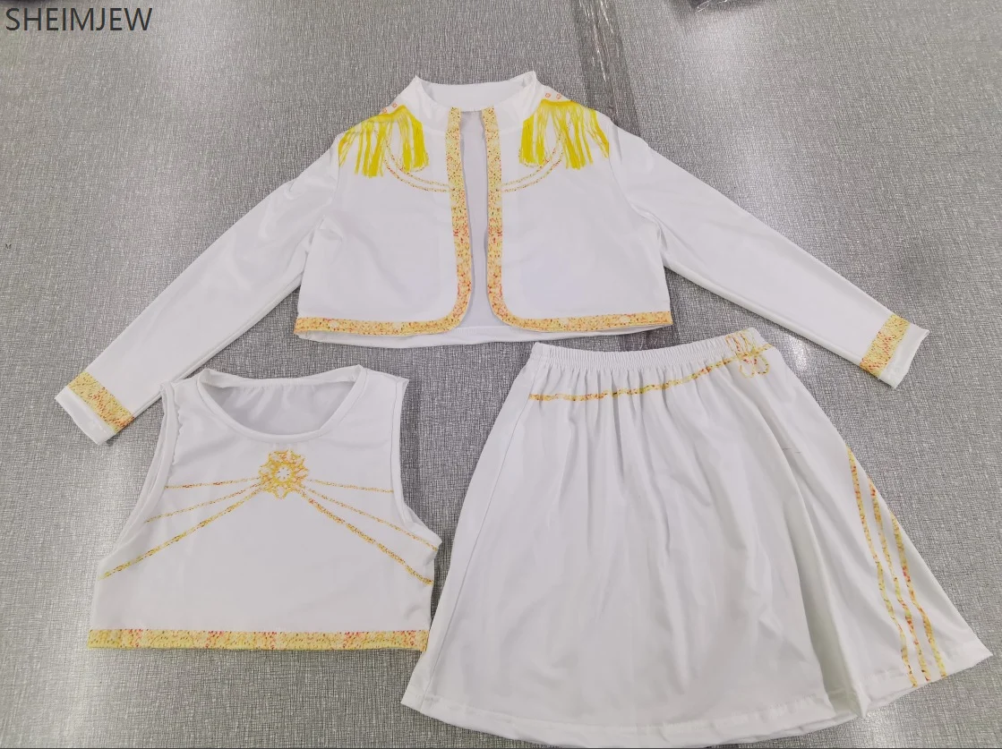 Фото Детский костюм для косплея корейской волны Devil Hunter Mira Rumi Zoey Kpop, униформа, вечерние костюмы на Хэллоуин, сценическое платье с 3d принтом №5