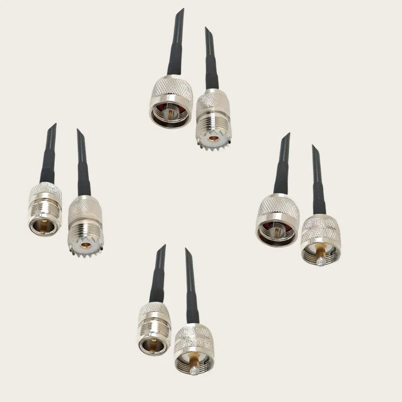 Кабель RG58 SO239 PL259 UHF штекер N штекер и гнездо Wi-Fi Антенна 50 Ом RF Коаксиальные соединительные кабели с косичкой