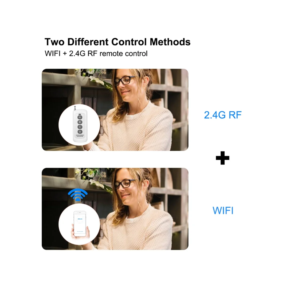Умный релейный модуль переключателя EWeLink с Wi-Fi и Bluetooth + пульт дистанционного управления 7-32 в ВКЛ./ВЫКЛ. 4CH 2,4G WiFi Пульт дистанционного управления для Alexa