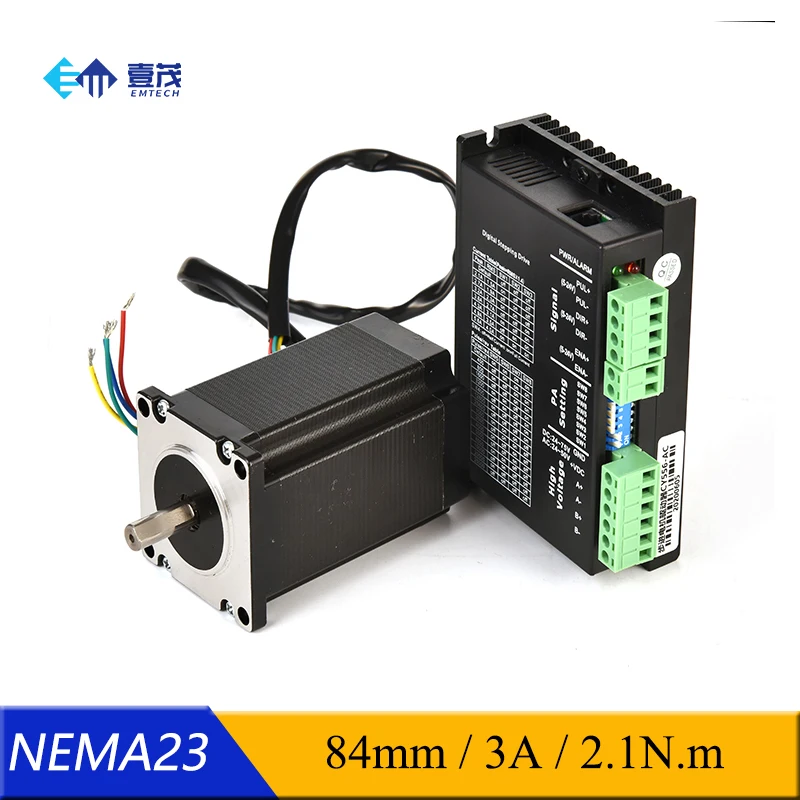 Фото 2 шт. NEMA 17 NEMA 23 NEMA 34 шаговый двигатель двухфазный блинный шаговый двигатель гибридный для 3D-принтера №4