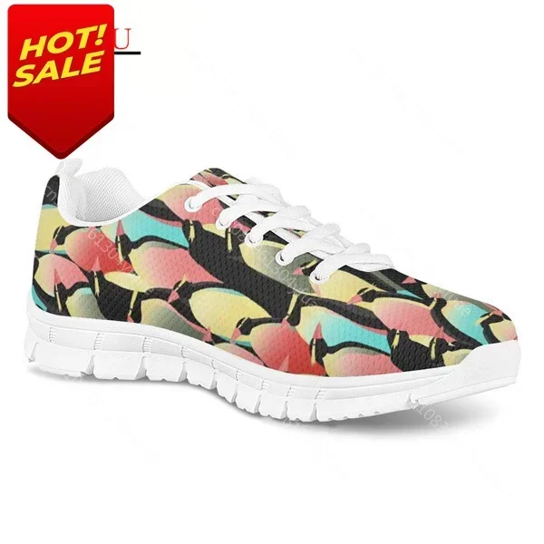 Фото Simpatico Cartone Animato Pinguino Stampa Мужской Scarpe Повседневная маски на шнуровке Scarpe Basse Animali Schizzo Personalizzar №2