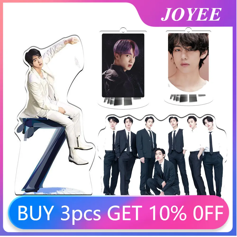 Bangtans Man акриловая подставка Коллекционная фигурка Jin настольные украшения RM статуя кукла Суга корейская знаменитость BtS7V фигури игрушки подарки