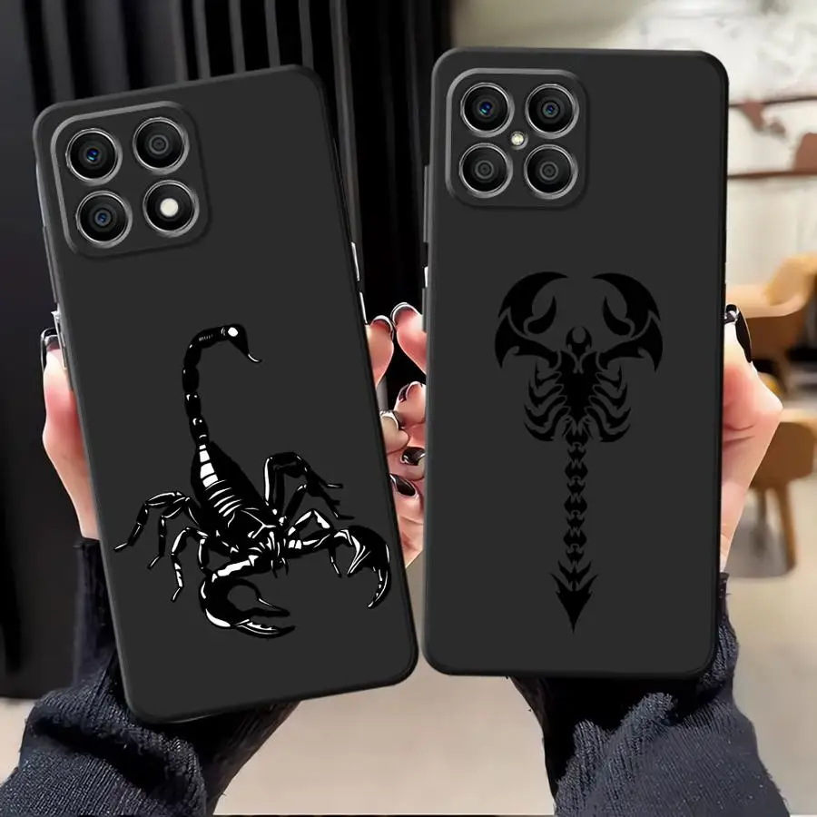 Крутой чехол Scorpion для Honor 90 Lite X7 X7a X9a 70 X8 X9 8X X9c, мягкая задняя крышка для телефона