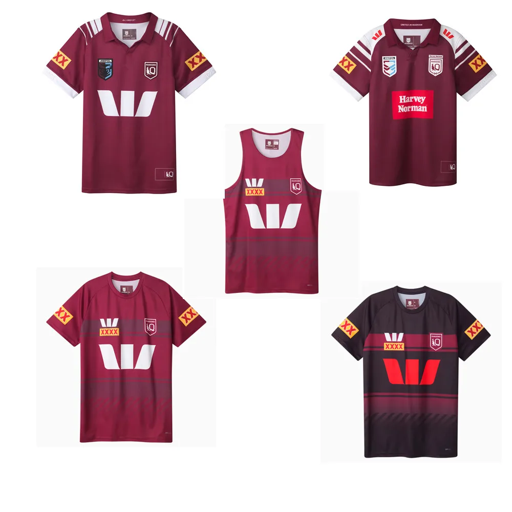 Джерси для регби QUEENSLAND MAROONS 40, Австралия, qld Maroons, рубашка для регби, тренировочная одежда, жилет, шорты, s-5xl