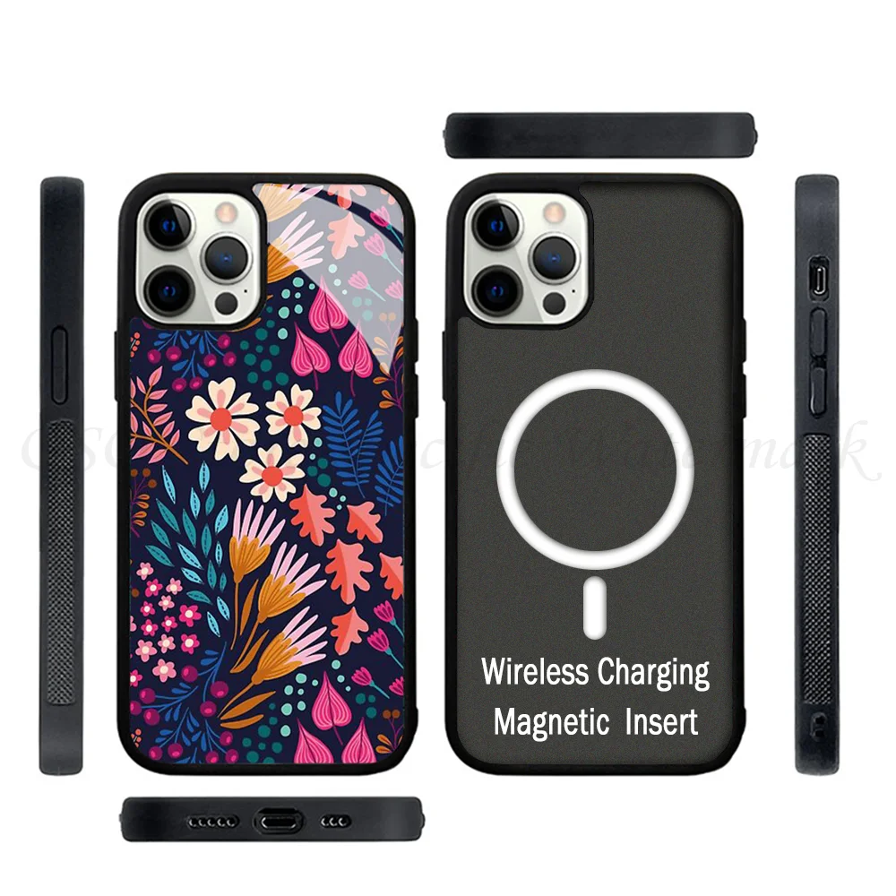 Магнитный чехол для IPhone 15 14 13 Pro Max 11 12 Mini Alex