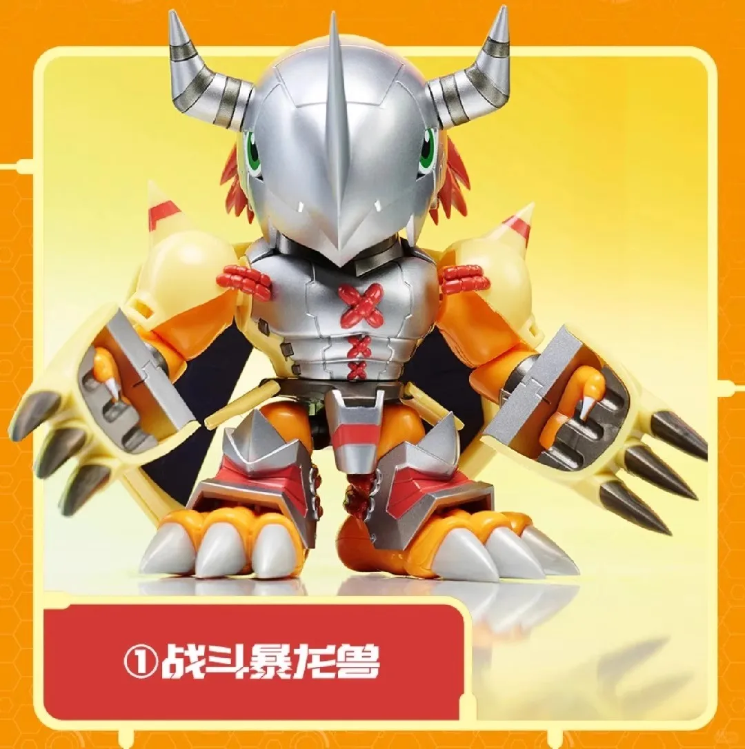 Фото QMSV Mini Plabako Digimon Adventure глухая коробка, новинка 2025, экшн-фигурка Digimon War Greymon Angewomon Mystery Box, подарок на день рождения №3