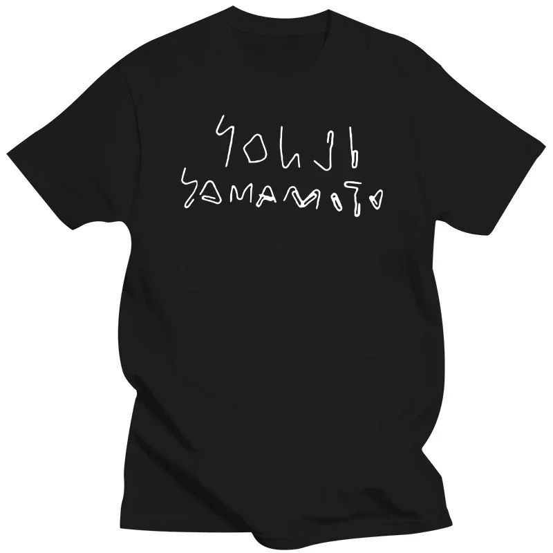 Футболка Yamamoto Мужская двухсторонняя, крутая тенниска размера от S до 3xl, брендовая майка из хлопка, лето