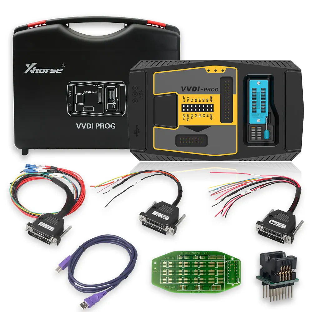Фото Оригинальный программатор Xhorse VVDI PROG V5.3. Ключевой инструмент программатора 7 VVDI с адаптером Bos-ch для чтения ECU N20 N55 B38 ISN №5