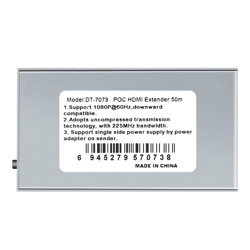 Удлинитель POC HDMI 50 м 1080P при 60 Гц через CAT5e6e 28AWG DC5V1A YUV 4:4 225 МГц2,5 Гбитс HDMI-удлинитель для компьютерного монитора (art.: 3920d086b3f6b) - 3920d086b3f6b