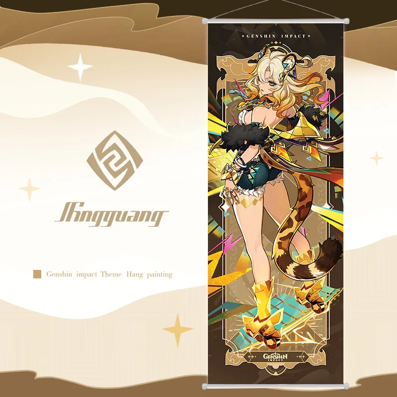 Фото Natlan Game Wall Scrolls Mavuika Chasca Citlali Xilonen Ororon Kinich Mu Ctrl Kachina Плакат Украшение Подарки №4