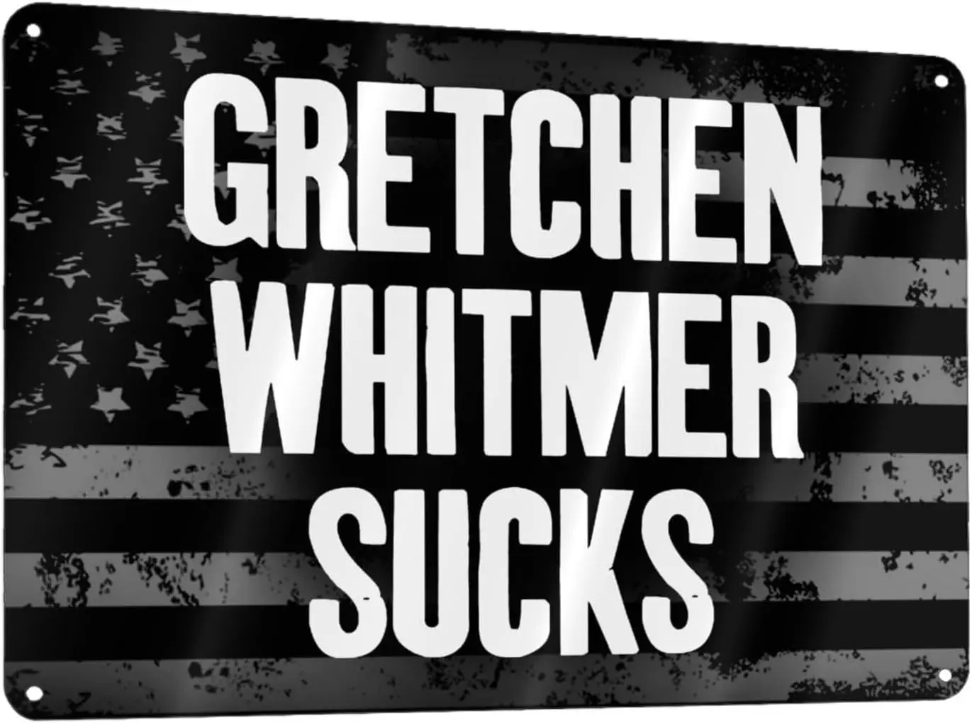Металлическая вывеска Gretchen Whitmer Sucks, 8x12 дюймов, металлическая настенная художественная вывеска, алюминий для мужчин/женщин/в помещении/на открытом воздухе