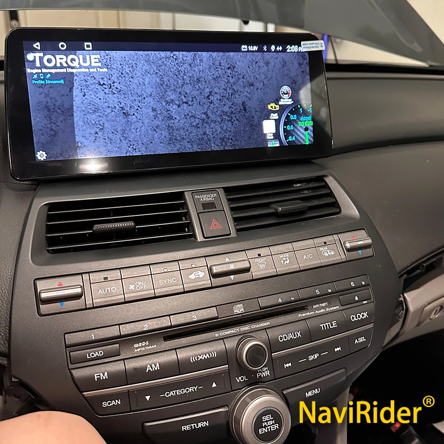 12,3-дюймовый автомобильный Android экран стерео радио для Honda Accord Crosstour 2008-2013 GPS магнитофон Carplay мультимедийный видеоплеер