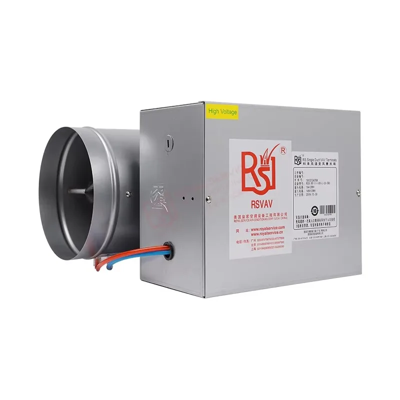 Фото 0lRoyal Hvac фитинги для воздуховодов для чистых помещений, комнатный термостат, зона управления, демпфер, Vav, машина для качественного воздуха в помещении, одиночный воздуховод, VAV Box №4