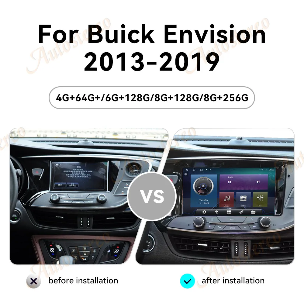 Фото 10,2-дюймовый Android14 для Buick Envision 2013-2019, автомобильный мультимедийный GPS-плеер, автомобильный радиоприемник, магнитофон, аудиостерео головное устройство №2