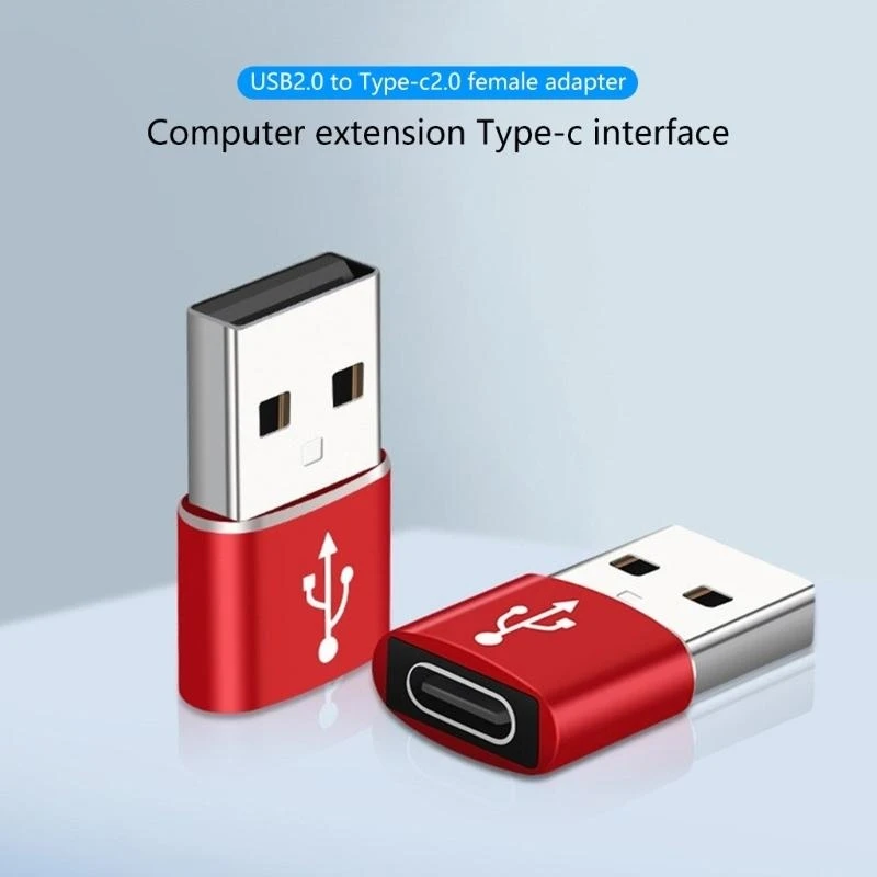 Алюминиевый тип C в USB OTG преобразователи мощность и данные USB в USB C Adapter