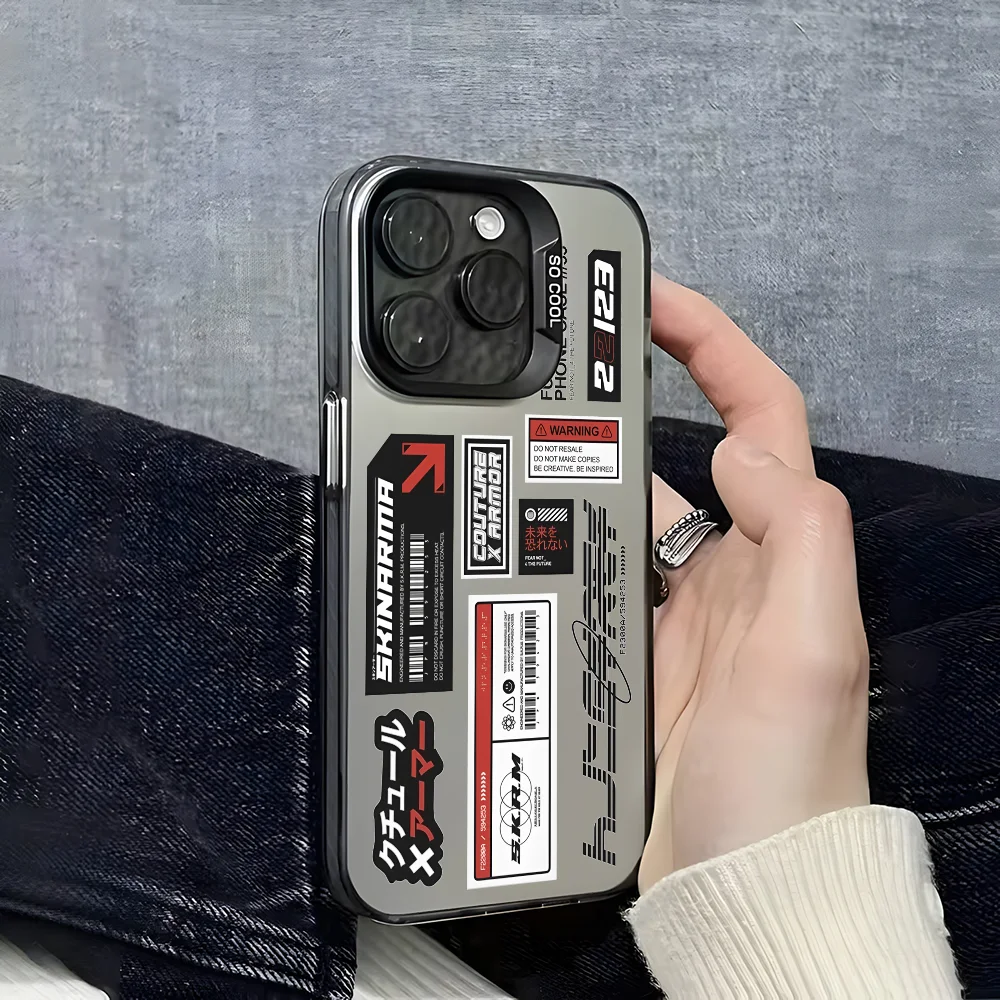 Модный уличный чехол для телефона S-Skinarma QR-код для iPhone 16, 15, 14, 13, 12, 11 Pro Max, матовый многоцветный лазерный металлический чехол Aurora (art.: 3920cd73fe7cf) - 3920cd73fe7cf