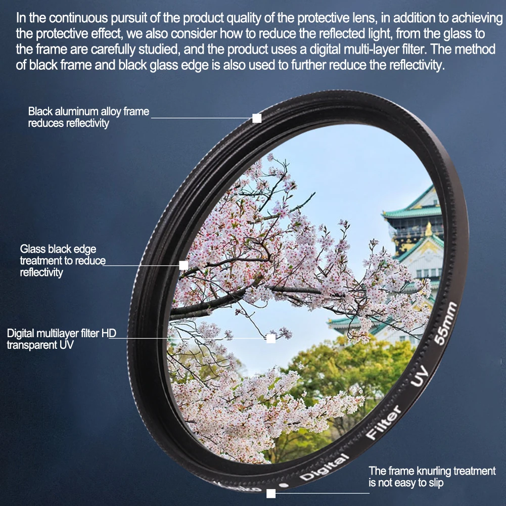 Фильтр для объектива камеры Lightdow Macro Close Up UV Digital Lens Filter Protector For Camera 37MM 40,5 MM 43MM 46MM 49MM 52MM (art.: 3920c60ac66f0) - 3920c60ac66f0