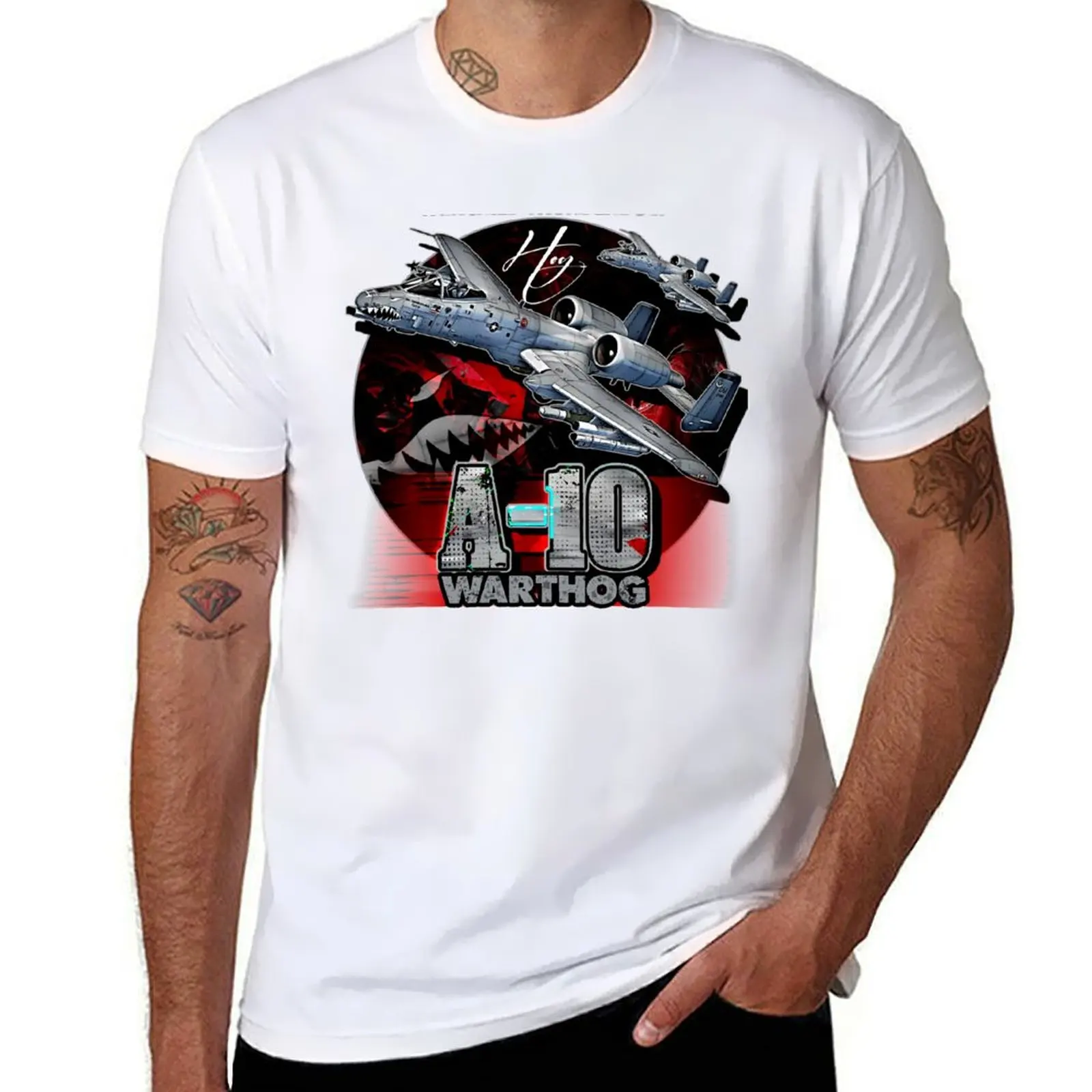 A10 Warthog Fairchild Thunderbolt USAF Fighter Aircraft футболки для мужчин облегающие забавные футболки мужская футболка