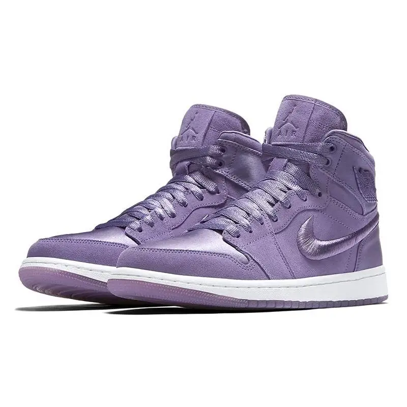 Фото Женские кроссовки Nike Jordan 1, высокий сезон Her Purple Earth AO1847-540 №3