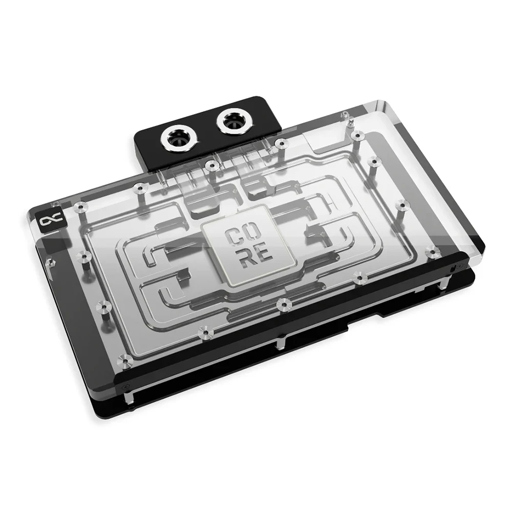 Фото Водяной блок Alphacool Core для графического процессора для PNY GeForce RTX 5090 ARGB EPIC-X RGB, разделенный тройной вентилятор, кулер для карт с задней панелью №2