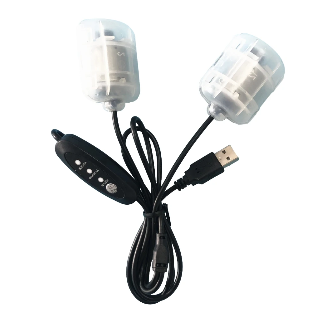 Фото USB-вибратор с двумя двигателями, 5 в пост. Тока, 3 скорости, с кабелем 1,1 м №3