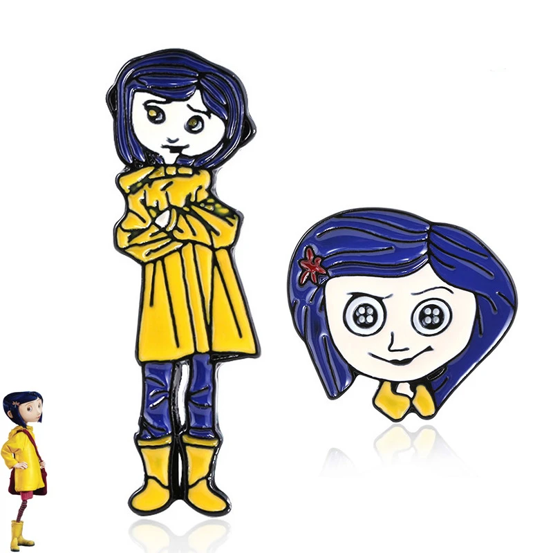 Ужасная дверь Coraline, зеленый камень, черная клетка для ключей, клетка для кинофанатов, реквизит для косплея, аксессуары