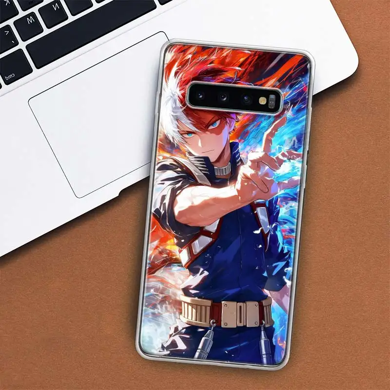 Фото Чехол для телефона Todoroki Shoto MHA My Hero для Samsung Galaxy S7 S8 S9 Plus S10E S10 Lite Note 20 Ultra 10 Pro 9 8 M12 M21 M30S M32 M №4