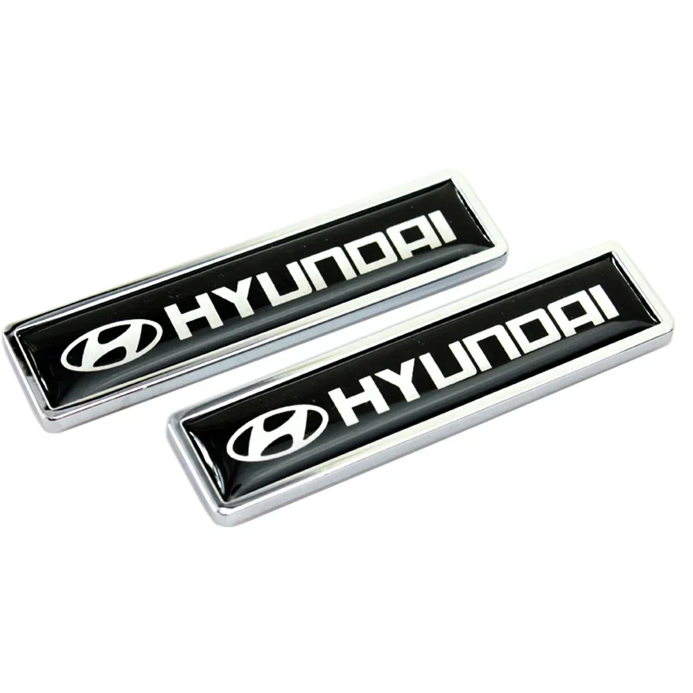 Фото Боковая наклейка автомобиля для Hyundai Sonata Solaris Verna Elantra Accent Santa Fe Genesis Tiburon IX35 I20 I30 Azera Tucson, эмблема, декор №2