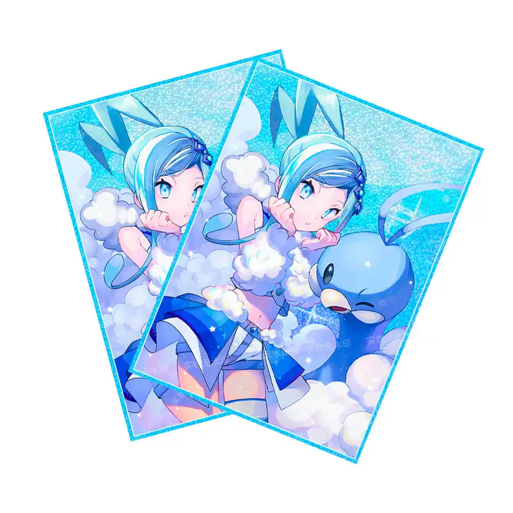 65 шт./компл. 66X91 мм Diy Trainer Lucia Card Sleeve Color Flash Ws Opcg Ptcg Lucia Защитная крышка для карт Аниме-карта Подарочные игрушки