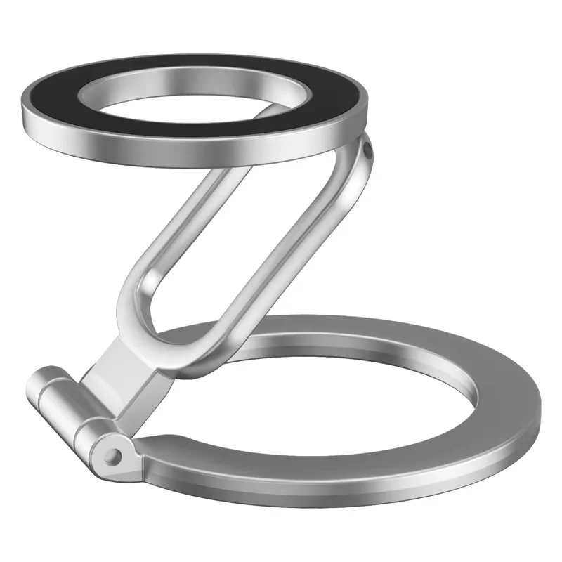 Двусторонняя подставка для телефона MagSafe, магнитное кольцо для телефона, вращающаяся подставка, ручка для iPhone 17, 16, 15, 14, 13, Android, тренажерный держатель