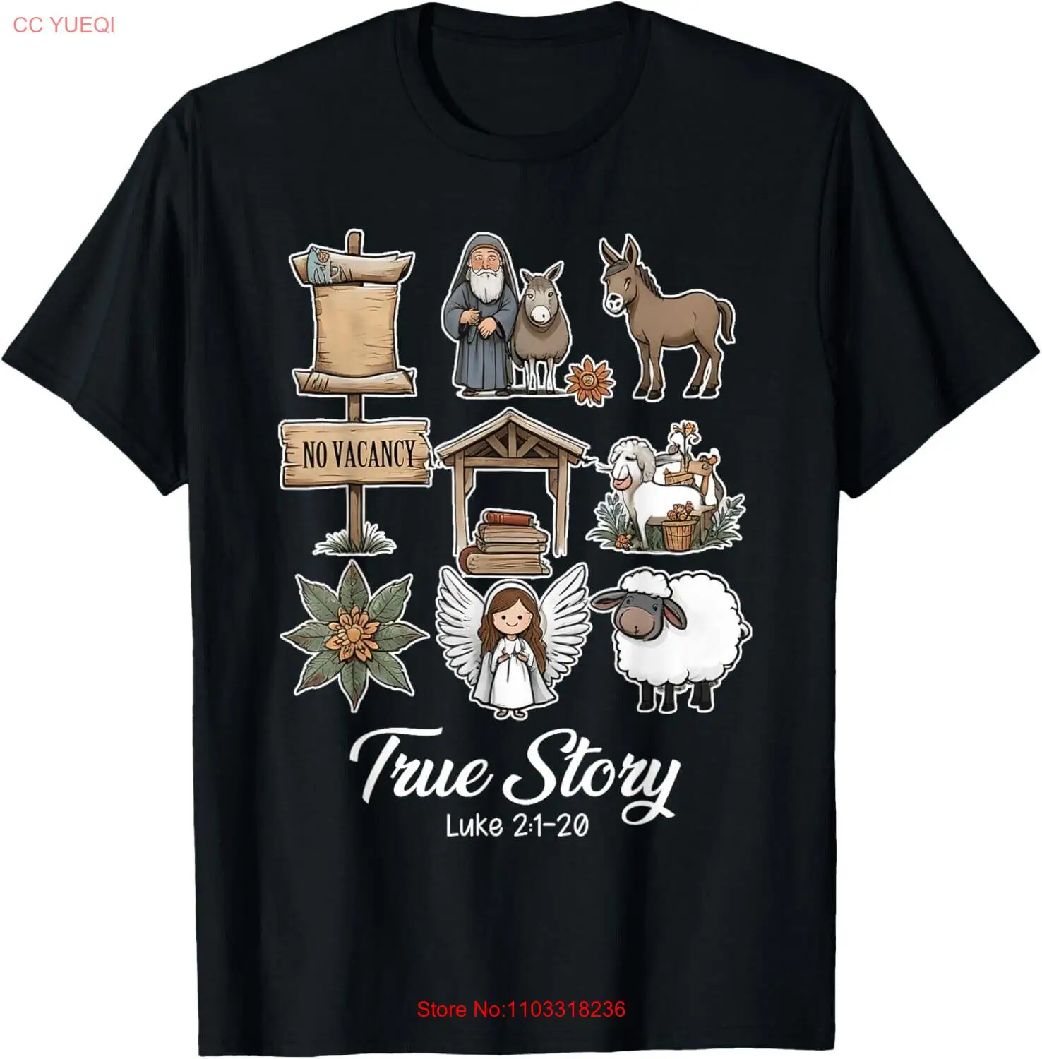 Футболка True Story Christmas Jesus Xmas Christian Nativity Sence