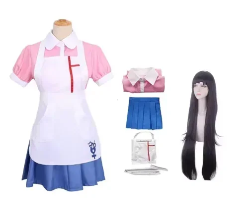 Фото Одежда для косплея Mikan Tsumiki со стандартной обувью, бандажные аксессуары, костюм данганронпа, женский наряд, платье на Хэллоуин №3