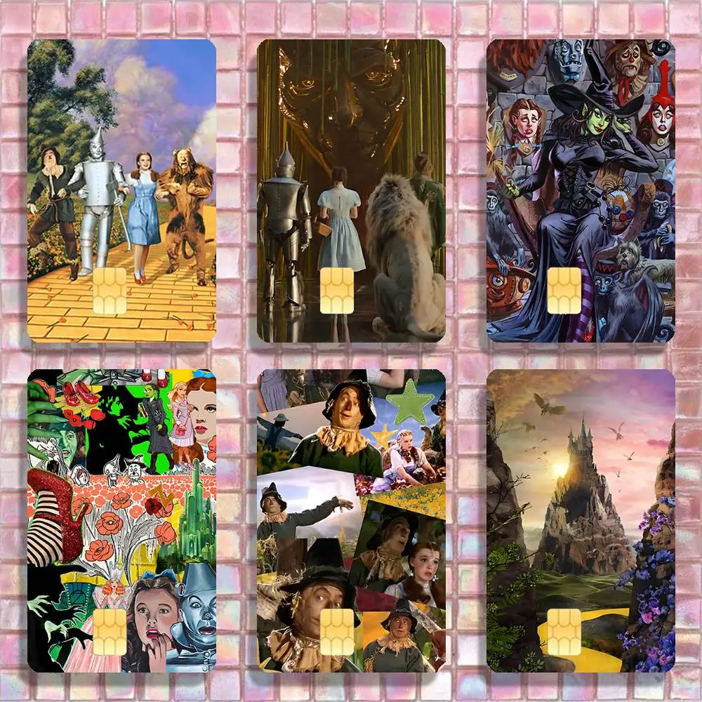 Наклейки из фильма W-Wizard of O-Oz, кредитная дебетовая банковская карта для зарядки автобуса, метро, водонепроницаемая наклейка, украшение