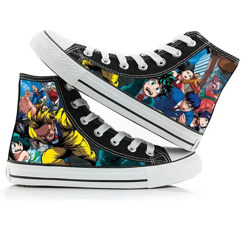 Аниме Bakugou Katsuki Print My Hero Academia Midoriya Izuku Высокие парусиновые кроссовки Повседневная обувь NM21 (art.: 3920d0201fd01) - 3920d0201fd01