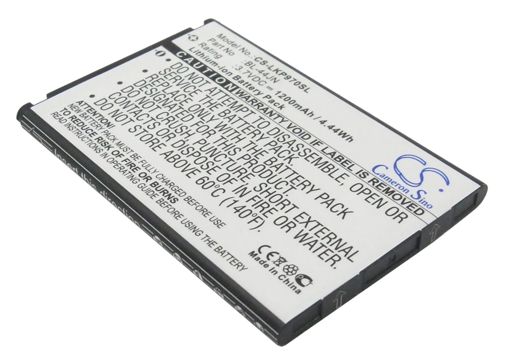 Cameron Sino для LG AS680,AS860 Ignite,C660 Pro,Connect 4G,E400,E400F,E405,E405F,E420,E425F,E435F,E510,E510F 1200mAh / 4.44Wh