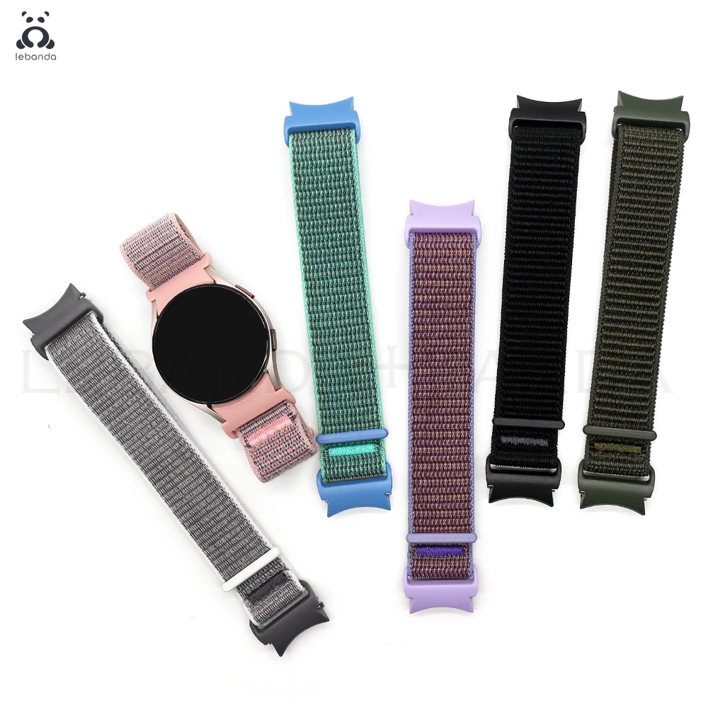 Фото Ремешок Lebanda для Samsung Galaxy Watch76 Classic 43 47 40 44 мм, спортивный нейлоновый ремешок с петлей для часов 5pro 4, быстросъемный браслет с кнопкой №2