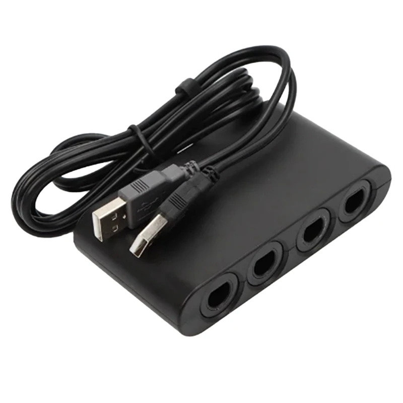 Игровой конвертер с 4 портами для контроллера Gamecube GC, USB-адаптер для контроллера Nintendo Switch NGC/Wii U/PC