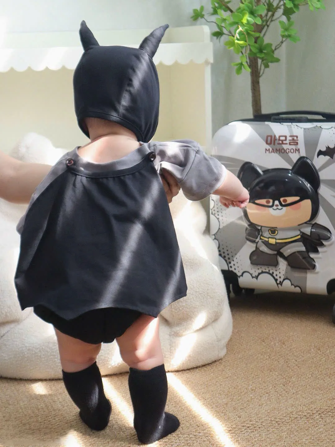 Южнокорейский комплект детской одежды Ins Super Hero, лето 2022, комбинезон для мальчиков и девочек, наряд для новорожденных, 100% хлопок со шляпой (art.: 3920cee5be94b) - 3920cee5be94b