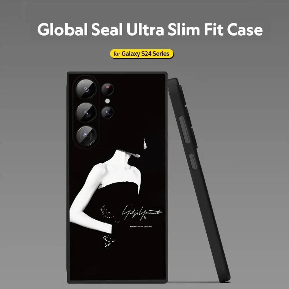 Stacking Y-Yohji Y-Yamamoto Phone Case For Samsung Galaxy S25 S22 S23 S24 Ultra S21 S20 5G Protective Soft Silicone TPU Funda