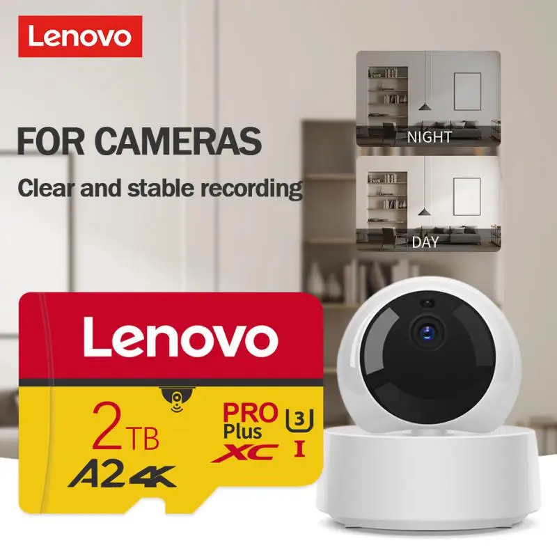 Фото Оригинальная высокоскоростная карта Lenovo Class10 Micro TF SD 2 ТБ SD-карта 1 ТБ SD-карты высокой емкости 128 ГБ для камеры БПЛА с адаптером №5