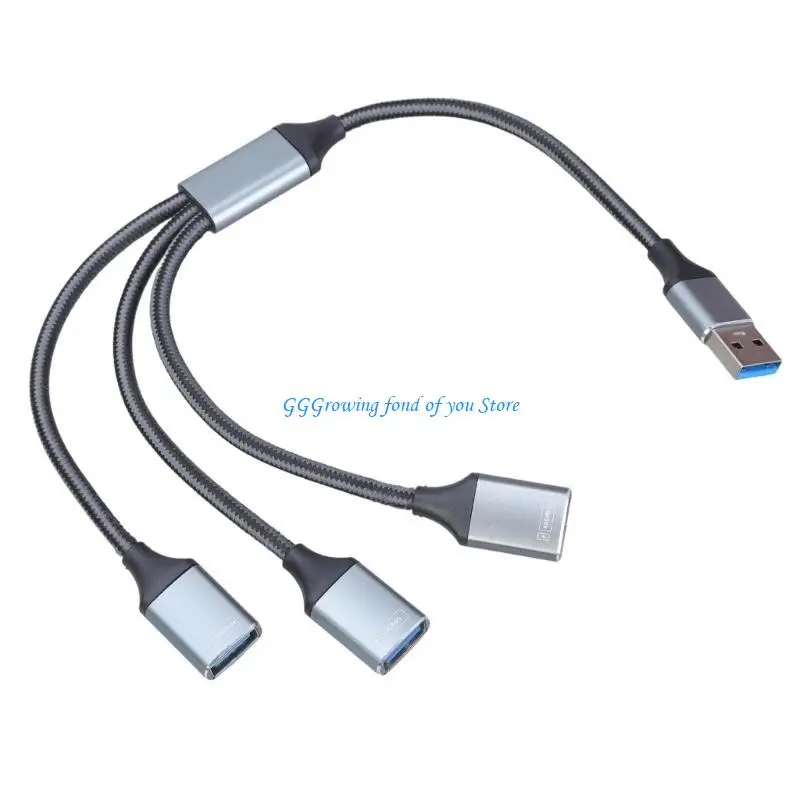Фото H9EB USB Extension Power Data Cable 1 USB3.0 и 2 порт USB2.0 для использования в домашнем офисе №3
