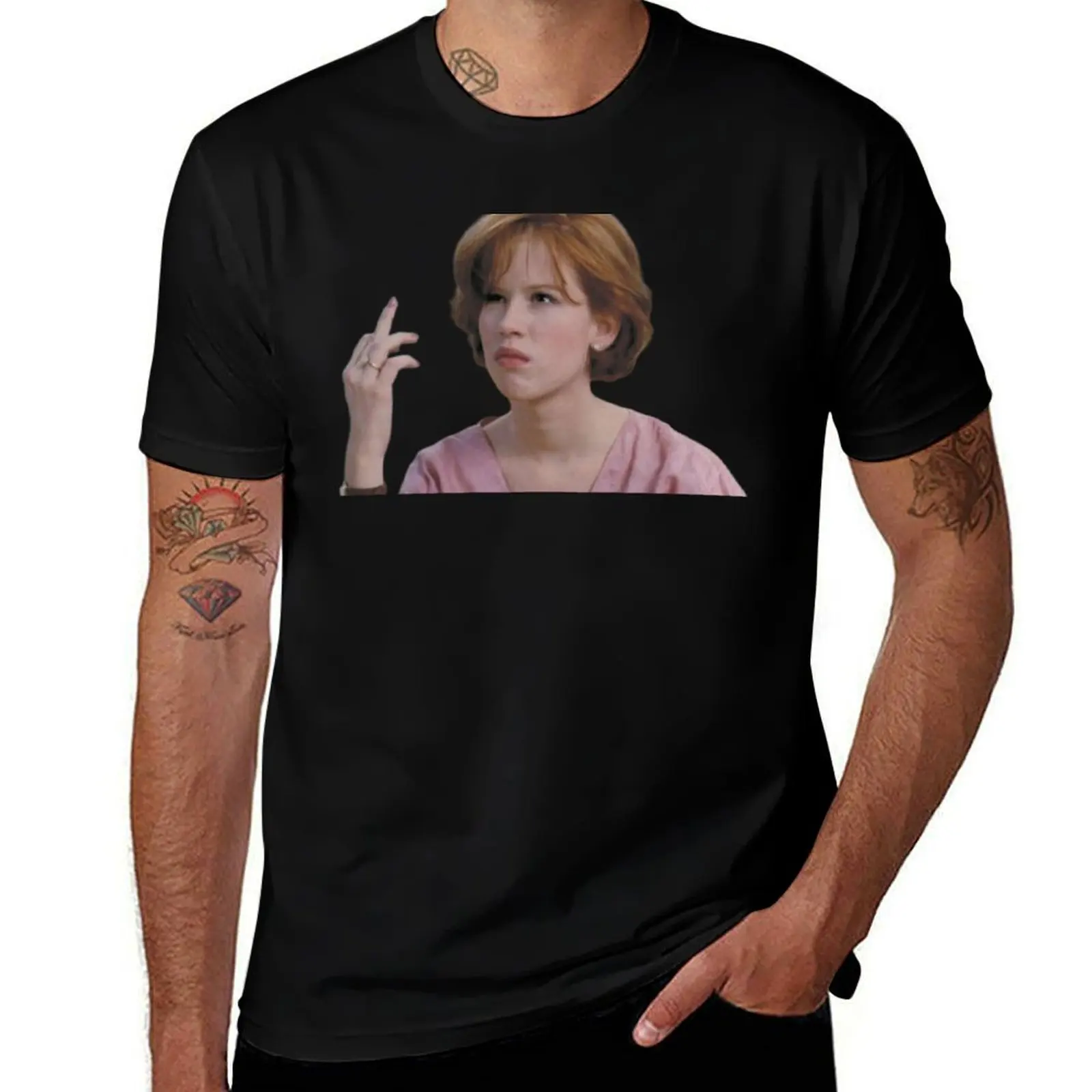 Футболка Molly Ringwald Breakfast Club, хлопковая футболка, футболки из 100% хлопка, футболка высокого качества