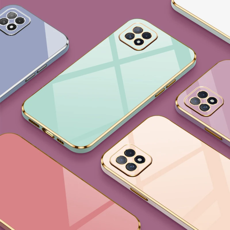 Для OPPO A73 5G роскошный квадратный чехол для OPPO A73 чехол