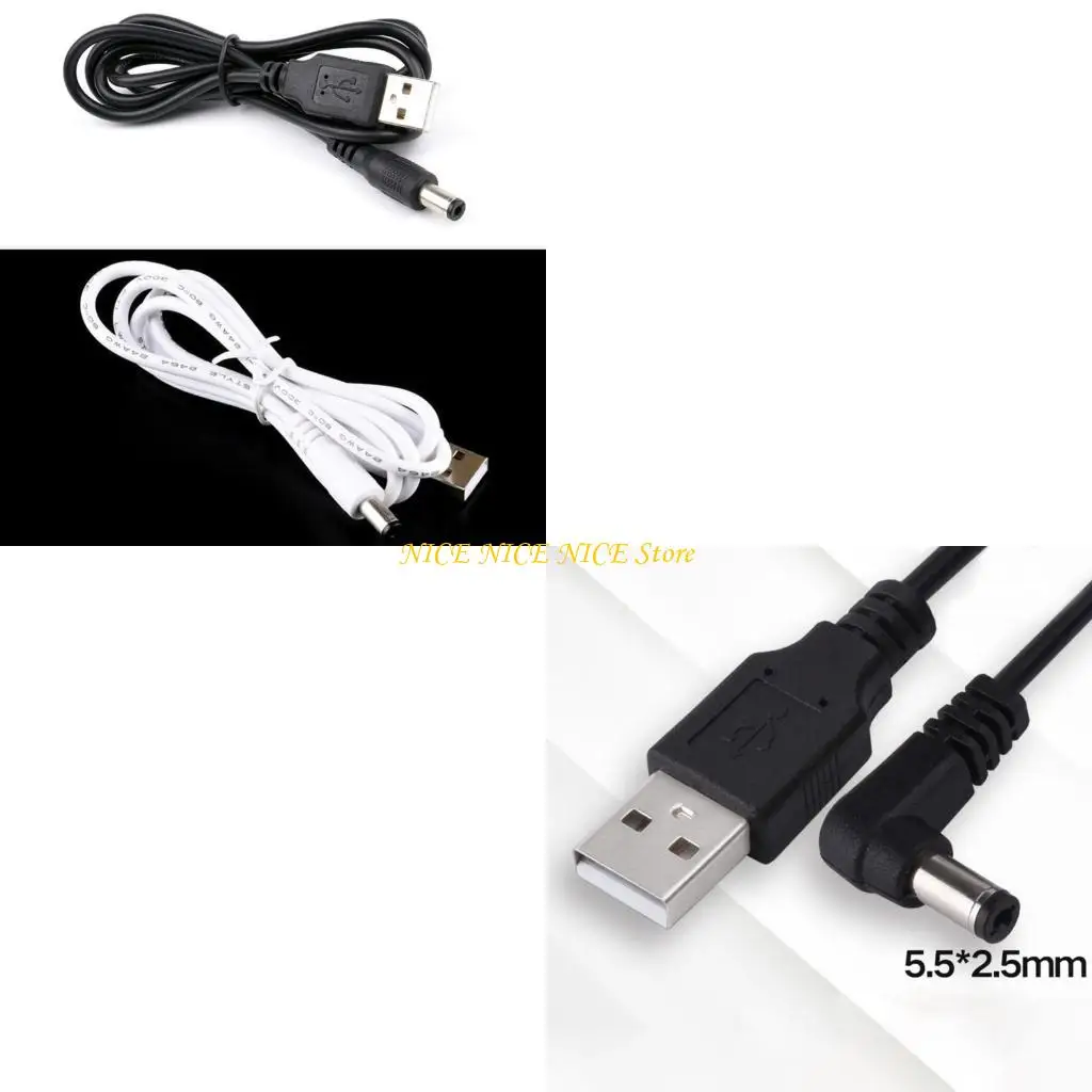 USB Power Boostline USB2.0 до DC5.5x2,5 Зарядка конвертера Прямой изогнутый